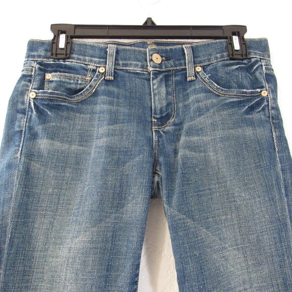 Womens Cutoff Jeans Shorts Sz 26 Straight Frayed - Picture 2 of 10